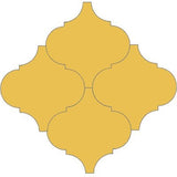 Mission Arabesque Malaga Gold 8"x8" Cement Tile - Avente Tile