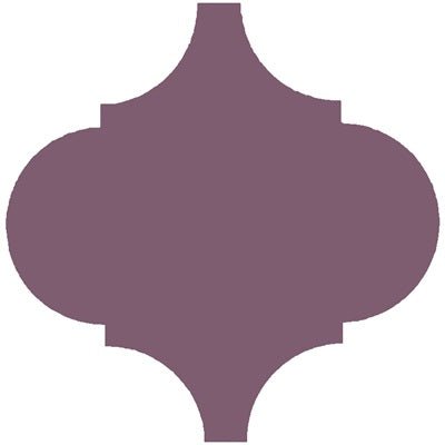 Mission Arabesque Malaga Grape 8"x8" Cement Tile - Avente Tile