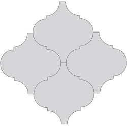 Mission Arabesque Malaga Gray 8"x8" Cement Tile - Avente Tile