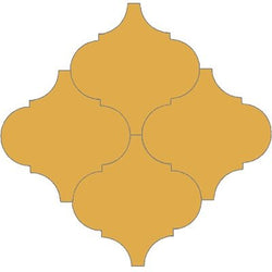 Mission Arabesque Malaga Jaune Fonce 8"x8" Cement Tile - Avente Tile