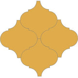 Mission Arabesque Malaga Jaune Fonce 8"x8" Cement Tile - Avente Tile