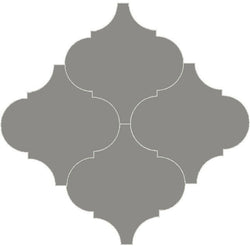 Mission Arabesque Malaga Natural Gray 8"x8" Cement Tile - Avente Tile