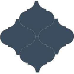 Mission Arabesque Malaga Navy 8"x8" Cement Tile - Avente Tile