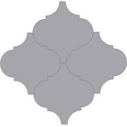Mission Arabesque Malaga Oxford Gray 8"x8" Cement Tile - Avente Tile