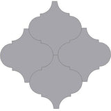 Mission Arabesque Malaga Oxford Gray 8"x8" Cement Tile - Avente Tile
