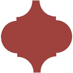 Mission Arabesque Malaga Rojo Palo Alto 10"x10" Cement Tile - Avente Tile