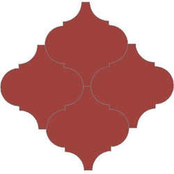 Mission Arabesque Malaga Rojo Palo Alto 8"x8" Cement Tile - Avente Tile