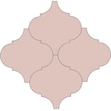 Mission Arabesque Malaga Rosa 8"x8" Cement Tile - Avente Tile