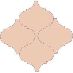 Mission Arabesque Malaga Salmon 8"x8" Cement Tile - Avente Tile