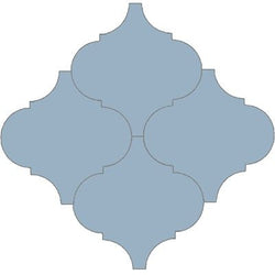 Mission Arabesque Malaga Sky Blue 8"x8" Cement Tile - Avente Tile