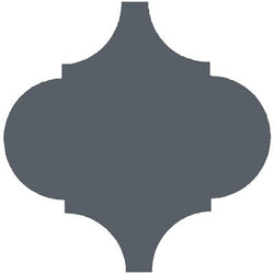 Mission Arabesque Malaga Steel 8"x8" Cement Tile - Avente Tile