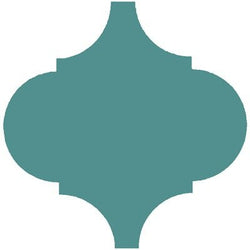 Mission Arabesque Malaga Turquoise 8"x8" Cement Tile - Avente Tile