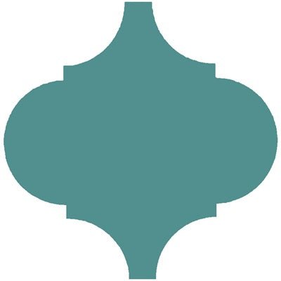 Mission Arabesque Malaga Turquoise 8"x8" Cement Tile - Avente Tile