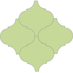 Mission Arabesque Malaga Verde Caribe 8"x8" Cement Tile - Avente Tile