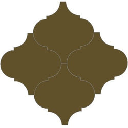 Mission Arabesque Malaga Verde Militar 8"x8" Cement Tile - Avente Tile