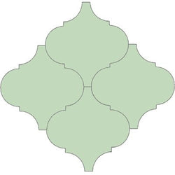 Mission Arabesque Malaga Vert Clair 8"x8" Cement Tile - Avente Tile