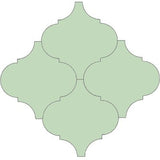 Mission Arabesque Malaga Vert Clair 8"x8" Cement Tile - Avente Tile