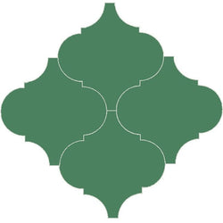 Mission Arabesque Malaga Vert Fonce 8"x8" Cement Tile - Avente Tile
