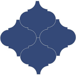 Mission Arabesque Malaga Weathley Blue 8"x8" Cement Tile - Avente Tile