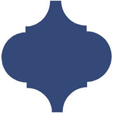 Mission Arabesque Malaga Weathley Blue 8"x8" Cement Tile - Avente Tile