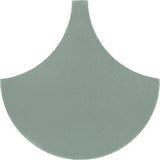 Mission Arabesque Sage 8" Fish Scale Encaustic Cement Tile - Avente Tile