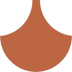 Mission Arabesque Terracotta 8" Fish Scale Encaustic Cement Tile - Avente Tile