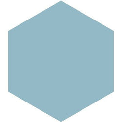 Mission Azul Morocco 8" Hexagon Encaustic Cement Tile - Avente Tile