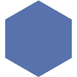 Mission Azul Rey 8" Hexagon Encaustic Cement Tile - Avente Tile
