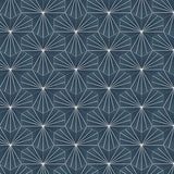 Mission Bakery Navy & White 8" Hexagon Cement Tile - Avente Tile