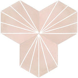 Mission Bakery Salmon & White 8" Hexagon Cement Tile - Avente Tile