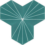 Mission Bakery Turquoise 8" Hexagon Cement Tile - Avente Tile