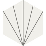 Mission Bakery White 8" Hexagon Cement Tile - Avente Tile