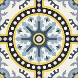 Mission Bern Sky 8"x8" Encaustic Cement Tile - Avente Tile