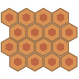 Mission Big Vibe 01 8" Hexagon Encaustic Cement Tile - Avente Tile