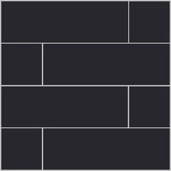 Mission Black 4"x12" Encaustic Cement Tile - Avente Tile