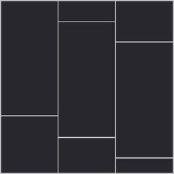 Mission Black 6"x12" Encaustic Cement Tile - Avente Tile