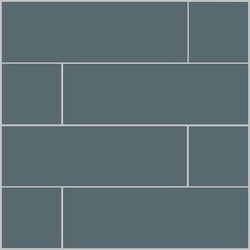 Mission Blue 4"x12" Encaustic Cement Tile - Avente Tile