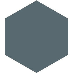Mission Blue 8" Hexagon Encaustic Cement Tile - Avente Tile