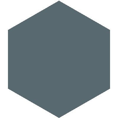 Mission Blue 8" Hexagon Encaustic Cement Tile - Avente Tile