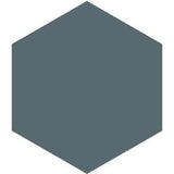 Mission Blue 8" Hexagon Encaustic Cement Tile - Avente Tile