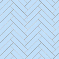 Mission Blue Clair 2"x8" Encaustic Cement Tile - Avente Tile