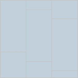 Mission Blue Clair 6"x12" Encaustic Cement Tile - Avente Tile