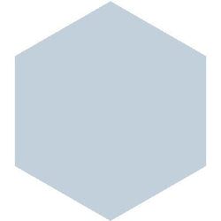 Mission Blue Clair 8" Hexagon Encaustic Cement Tile - Avente Tile