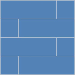 Mission Blue Fonce 4"x12" Encaustic Cement Tile - Avente Tile