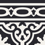Mission Bocassio Classic Border 8"x8" Encaustic Cement Tile - Avente Tile