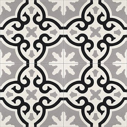 Mission Bocassio Oxford 8"x8" Encaustic Cement Tile - Avente Tile