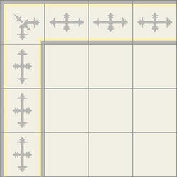 Mission Cadiz Border 8"x8" Encaustic Cement Tile - Avente Tile