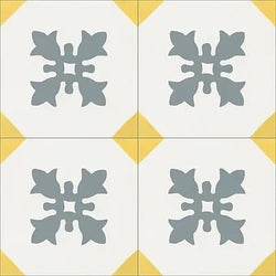 Mission Cadiz Sol 6"x6" Encaustic Cement Tile - Avente Tile