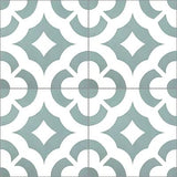 Mission Calista Sage 8"x8" Encaustic Cement Tile - Avente Tile