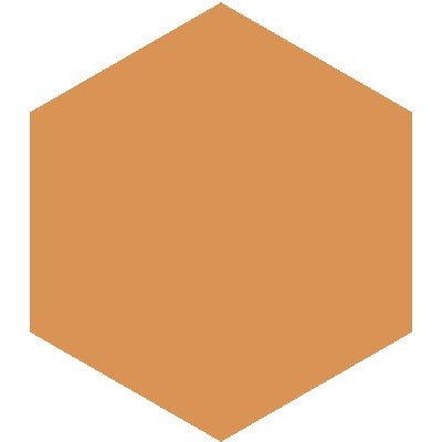 Mission Caramel 8" Hexagon Encaustic Cement Tile - Avente Tile